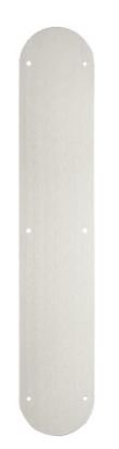 RockwoodRM1040Push/Pull Plate Blank Radius Ends 4 in. x 22 in. Screw Mount