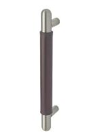 RockwoodRM6181Straight Pull w/ Upholstery Leather Grip 1-1/4 in. Diam. Round Ends